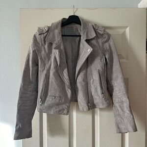 SL8 Blanknyc Suede Biker Jacket Gray